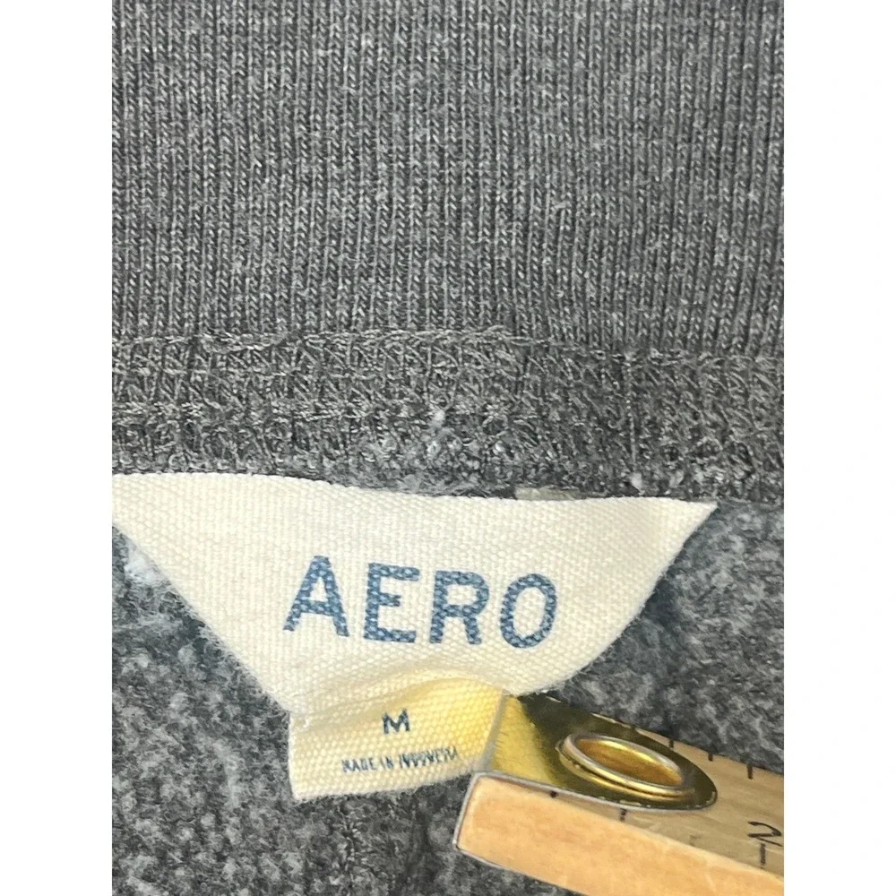 Aeropostale AERO Gray Floral Logo Joggers Sweatpants‎ Womens Size M